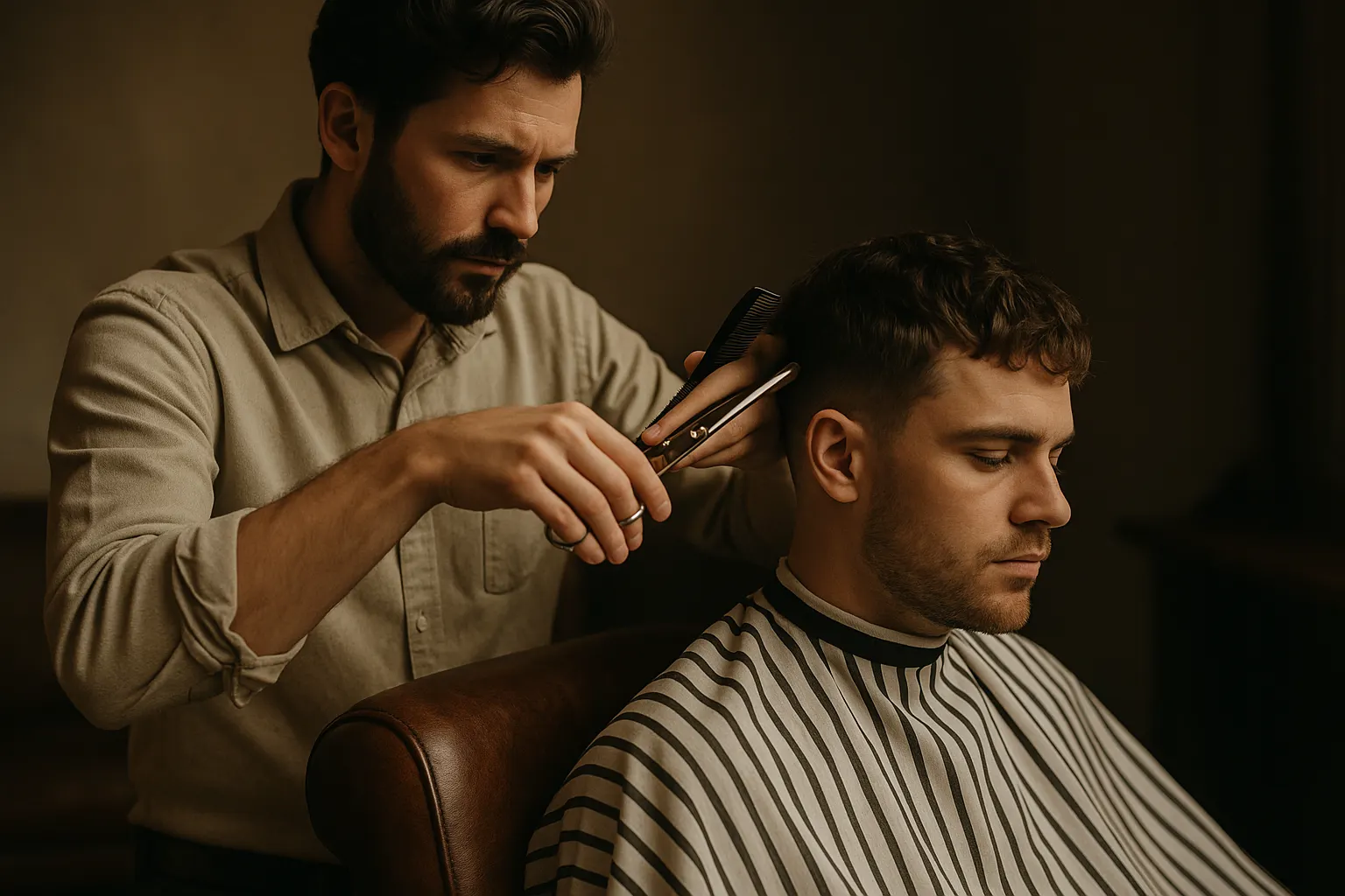 Scissor cut
